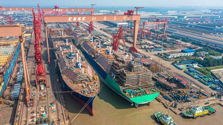 چین همچنان در صدر جدول کشتی‌سازی جهان